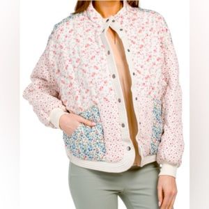 Floral quilted jacket